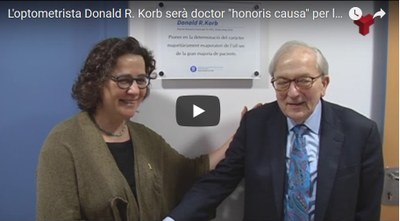 Visita del prestigiós optometrista americà Donald R. Korb al Centre Universitari de la Visió (FOOT)