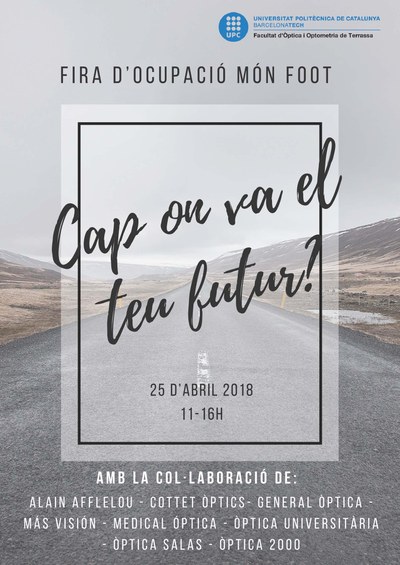 Dimecres 25 d'abril: Fira d'Ocupació Món FOOT. Apropem les empreses a la FOOT