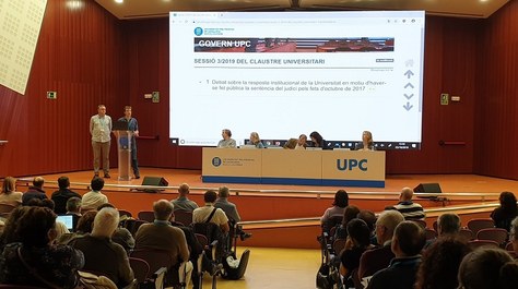 Aprovació d'un manifest conjunt de les universitats catalanes