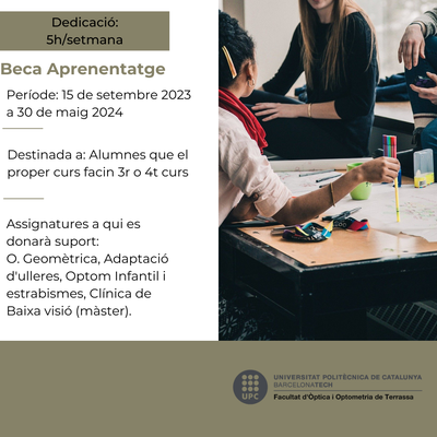 Nova beca aprenentatge