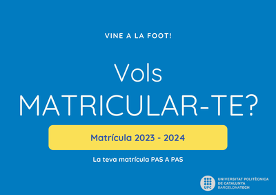 Vols matricular-te?