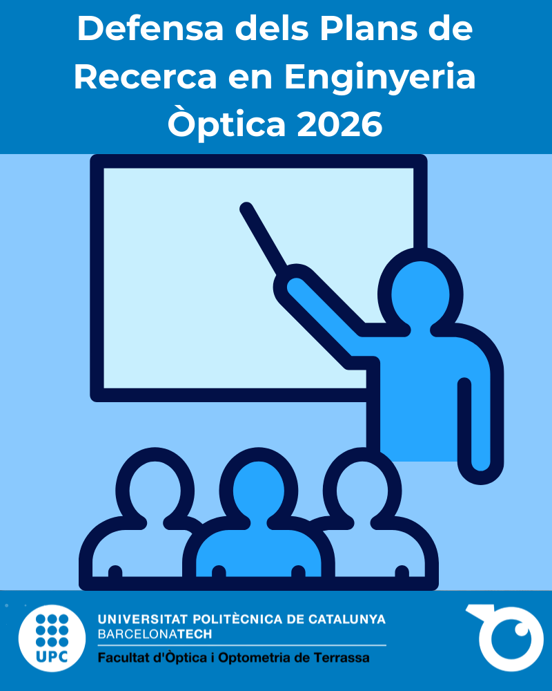 Defense of the Research Plans of the PhD program in Optical Engineering 2026