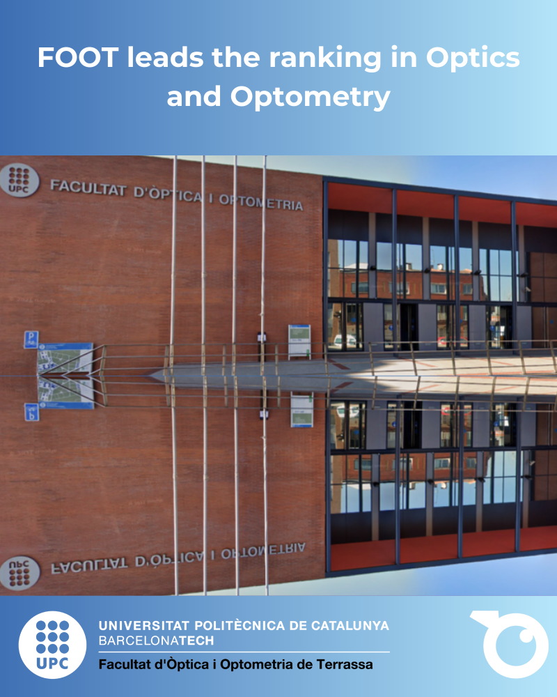 First place for FOOT in the “El Mundo – 50 Undergraduate Degree Programmes” ranking