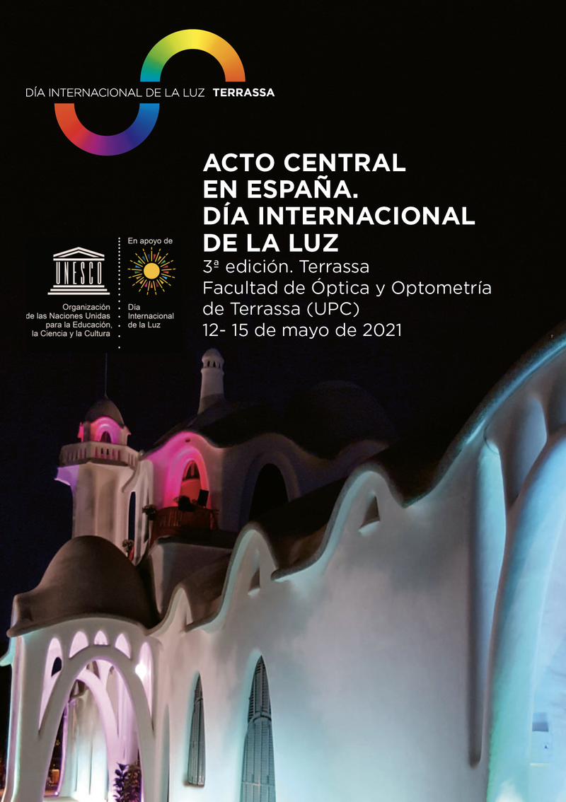 Cartel Día Intrnacional de la Luz 2021