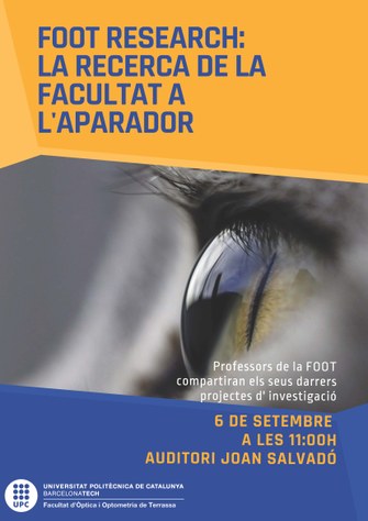 Jornada: FOOT Research "La investigació de la Facultad al Aparador"